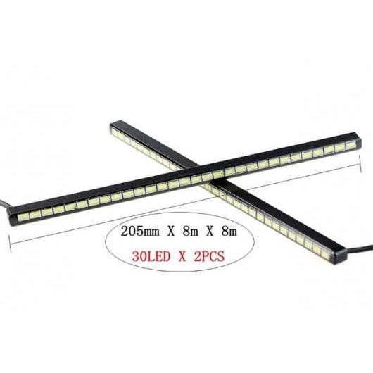 ブライトバー LED DRL 12-20cm SMD5630 フォグライト デイタイム ランニングライト 防水 BJ 30 smd Crystal Blue AL-BB-1270 AL Car plating parts