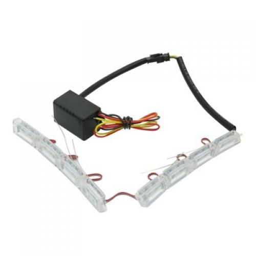 LED フレキシブル DRL デイタイム ランニングライト ウインカー VW ゴルフ パサートポロトゥーラン キャテディ ホンダ シビックアコード China 6000K 8LED ホワイト AL-BB-1393 AL Car plating parts