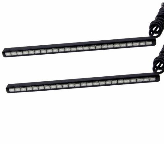ブライトバー LED DRL 12-20cm SMD5630 フォグライト デイタイム ランニングライト 防水 BJ 選べる3種 24 smd Red～Blue AL-BB-1270 AL Car plating parts