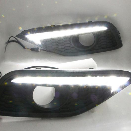 2個 CRV CR-V 2012 2013 2014 DRL フォグランプ カバー デイタイムランニングライト ターン シグナル 12V Changeable AL-BB-1302 AL Car plating parts 21,105円