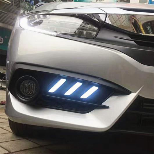 カー点滅 2個シビック 2016-2017 DRL LED 日中走行 ライト リレーデイライト スタイリング White yellow blue AL-BB-1361 AL Car plating parts｜オートパーツエージェンシー