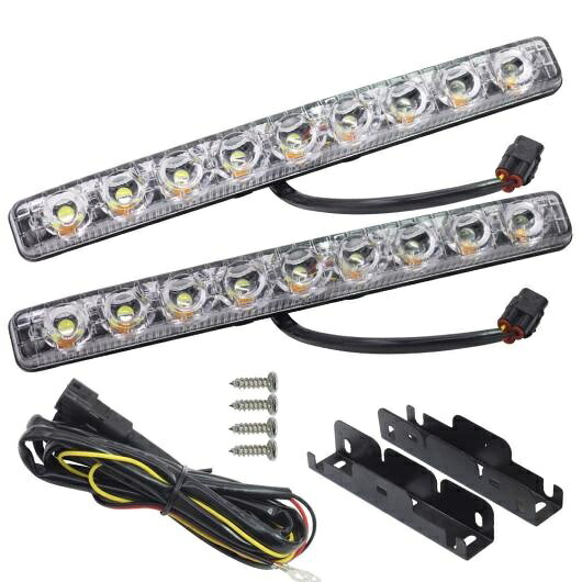 9 LED 30ワット2880LM ライトソースフォグランプ ドライビング デイタイム ランニングライト DRL ホワイト 12V 2個 AL-BB-1383 AL Car plating parts｜オートパーツエージェンシー