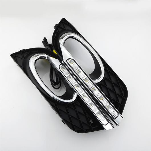 ターニング シグナル スタイルリレー DRL デイタイム ライト サートフォグランプホールカバー ホンダ シビック 2011 -2013 8 LED with turnlight AL-BB-1436 AL Car plating parts 24,310円