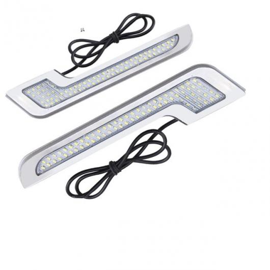 2個 防水デイタイムランニング ライト LED DRL DIY 外部 超高輝度 12V CE ホワイト L Shape silver shell AL-BB-1670 AL Car light|オートパーツエージェンシー