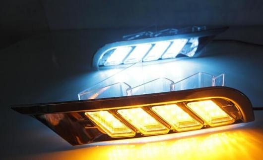 日産 キックス ス 2017-2018防水 イエロー ターンシグナルリレー 12V LED DRL デイタイム ランニング ライト 昼光 フォグ ランプ white yellow blue AL-BB-1748 AL Car light|オートパーツエージェンシー