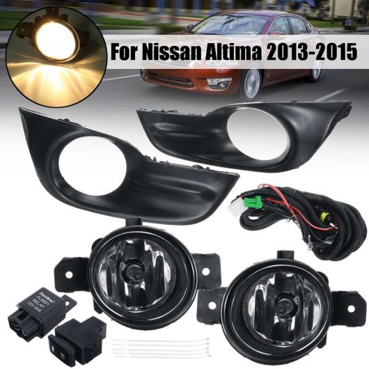 日産 アルティマ 2013 2014 2015 1ペア 12V H11 フォグ ライト ランプ カバー フロント バンパー フレームグリルドライビング DRL AL-BB-1740 AL Car light|オートパーツエージェンシー