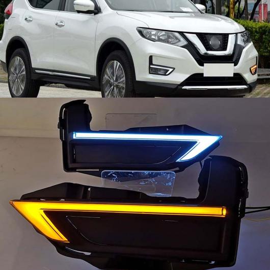 日産 エクストレイル 2017 2018 2019 イエロー ターンシグナルスタイルリレー 12 12V DRL デイタイム ライト デイライト フォグ ランプ AL-BB-1744 AL Car light|オートパーツエージェンシー