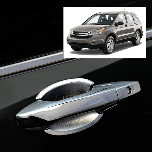 アクセサリー 2in1 CRV CR-V 2007-2011 クローム スマートドアハンドル+ボウル カバー トリム キャップ AL-BB-2846 AL Car plating parts