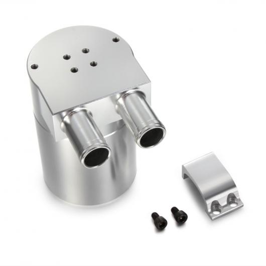 ビレットアルミダブルバッフルクローズループエンジンオイル キャッチ 19mm バーブシルバー AL-BB-6431 AL Car parts｜オートパーツエージェンシー