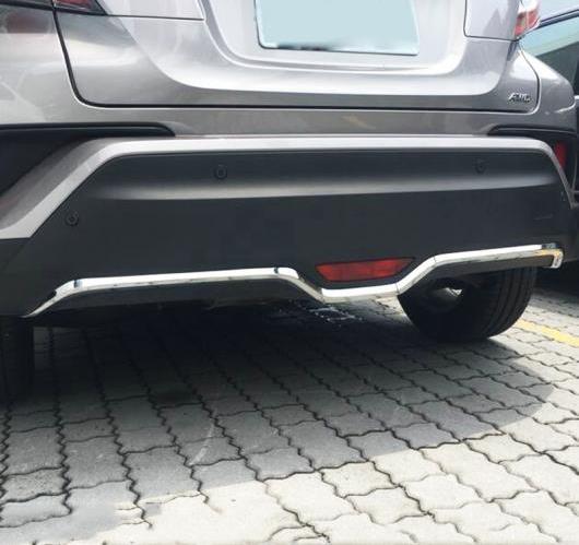 トヨタ C-HR 2017 2018 ボディ カバー 保護 バンパー ABS クローム リア バック テールボトムフードペダル モールディング AL-BB-6753 AL Car plating parts