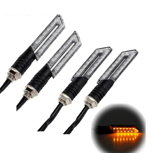 4個 12V 15LED ターンバイクバイクバイク シグナル インジケータライトリレー ユニバーサル オートバイ テールライトランプ AL-BB-7440 AL Car parts