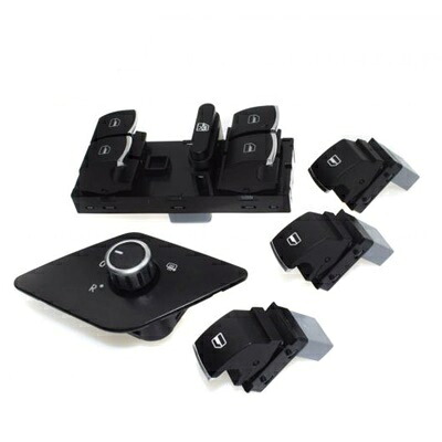 5ピース/セットクロームサイドミラースイッチ電動ウィンドウスイッチ VW ジェッタ MK6 2011~2013 5ND959857 5ND959855 5C7959565E AL-BB-8433 AL Car parts｜オートパーツエージェンシー