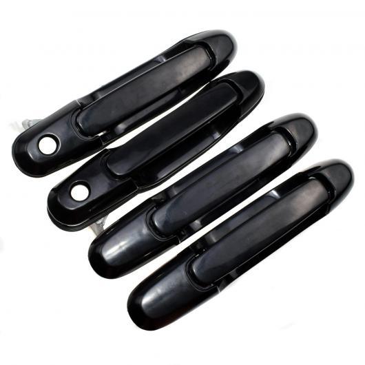 4個 ドア 外 左 右 トヨタ シエナ 1998 1999 2000 2001 2002 2003 ブラック Front Rear 4pcs AL-CC-2563 AL Car parts