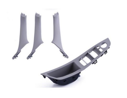 1セット グレードア ハンドル 凹型グリップスイッチパネル＆インナードアトリム カバー BMW F10 F11 51417225877 AL-CC-5997 AL Car parts