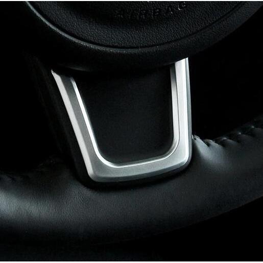 クロームインテリアステアリングホイール カバー トリムスパンコールジャガー XE/XF/F-ペース E-PACE EPACE スタイリング シルバー AL-CC-7178 AL Car plating parts