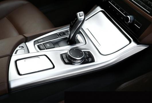 BMW 5 シリーズ F10 2014-2016 520Li 525Li 530Li ABS センターコンソールギアシフト カバー トリム パーツ 選べる2カラー ブラック・シルバー AL-CC-7667 AL Interior parts for cars|オートパーツエージェンシー