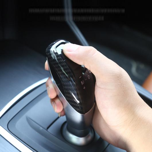 カーボンファイバー スタイル ABS 樹脂ギアシフトヘッド カバー トリムアルファロメオ GiULiA STELViO 2017 AL-CC-7882 AL Interior parts for cars|オートパーツエージェンシー