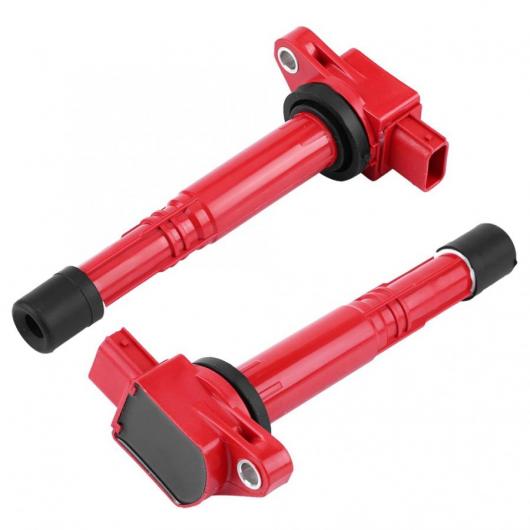 4個 エレメント イグニッションコイル フィットホンダアコードシビック RSX CSX パーツ UF311 レッド AL-DD-0595 AL Car parts