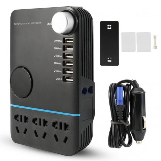 ソケット インテリジェントカー トラック コンバータ ポケット USB 電源インバータ 200 ワットインバータアクセサリー AL-DD-1477 AL Car parts｜オートパーツエージェンシー