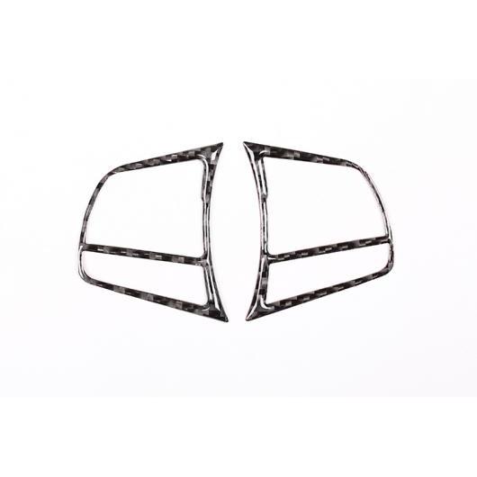 カーボンファイバースタイル ステアリングホイールボタンフレーム トリム ステッカー BMW 3 4 シリーズ F30 F33 F36 2013-2018 Carbon fiber AL-DD-4385 AL plating parts