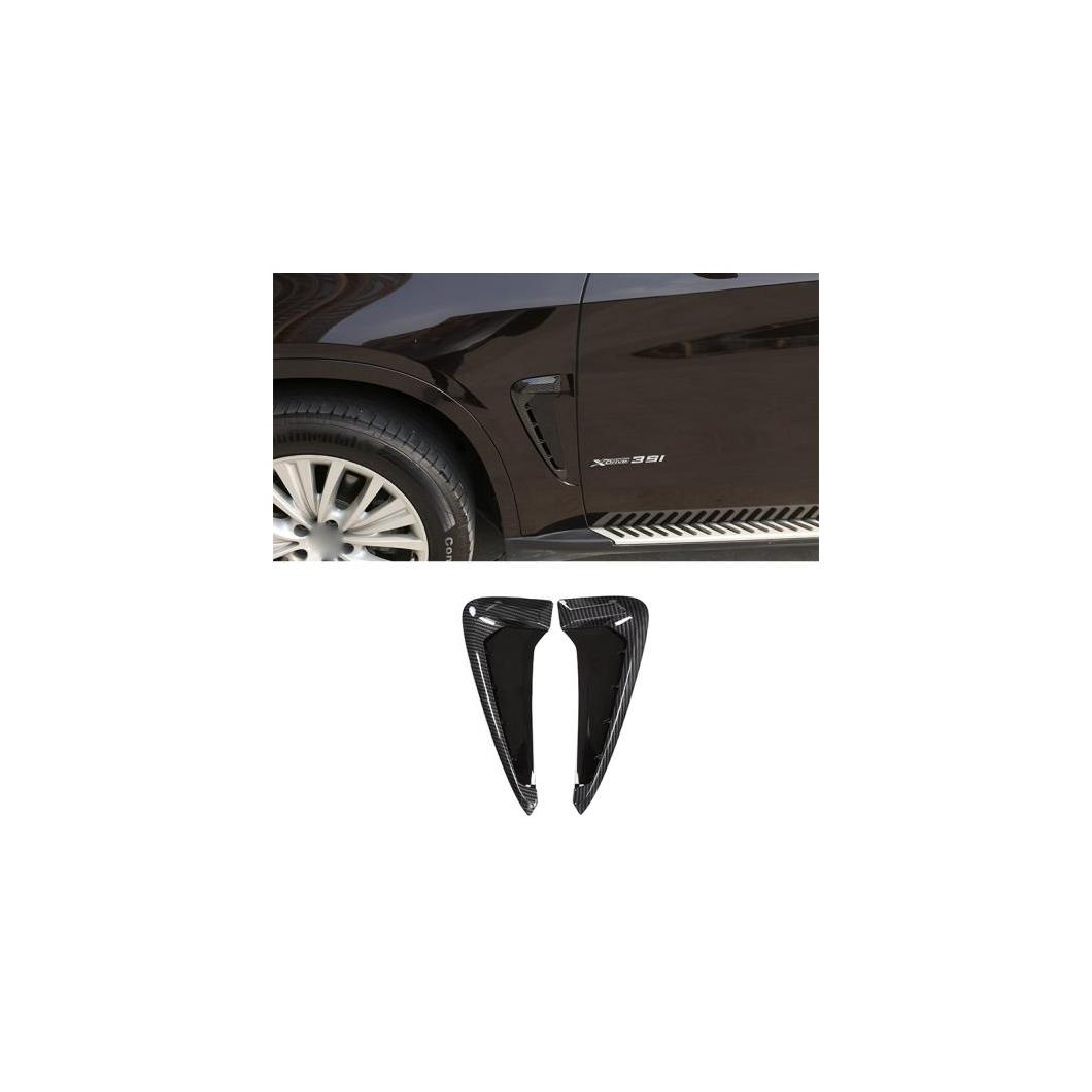 2ピース カーボンファイバー ABS クロームサイドフェンダー 装飾 トリム ステッカー BMW X5 2014-2018 AL-DD-4439 AL Interior parts for cars｜オートパーツエージェンシー