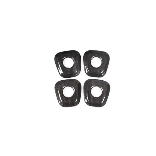 4個 ブラック 木目カラー ABS プラスチック ドアロック カバー BMW X1 F48 2016-2019 ブラック AL-DD-4804 AL Interior parts for cars