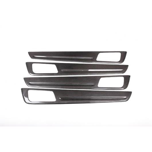 4個 カーボンファイバー インテリアドア 装飾 パネル ポルシェ カイエン 2018-2019 Carbon Fiber AL-DD-4818 AL Interior parts for cars
