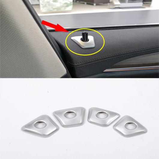 4ピース シルバー ABS クロームドア トリム カバー フレーム BMW 5 シリーズ G30 2018 AL-DD-4693 AL Interior parts for cars