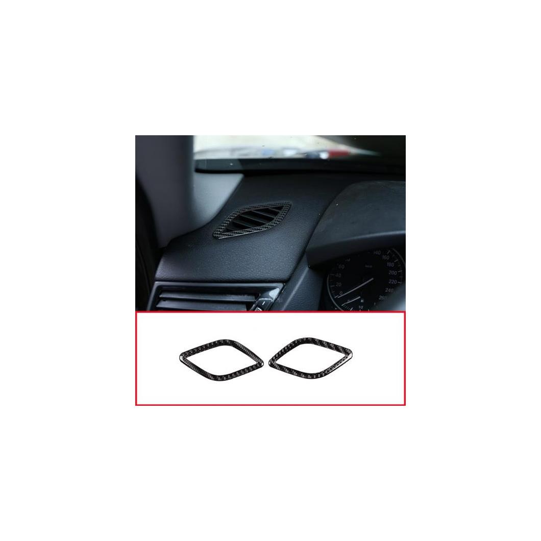 2個 カーボンファイバー ダッシュボード エアコン ベントフレーム BMW X1 E84 2011-2015 AL-DD-4573 AL Interior parts for cars