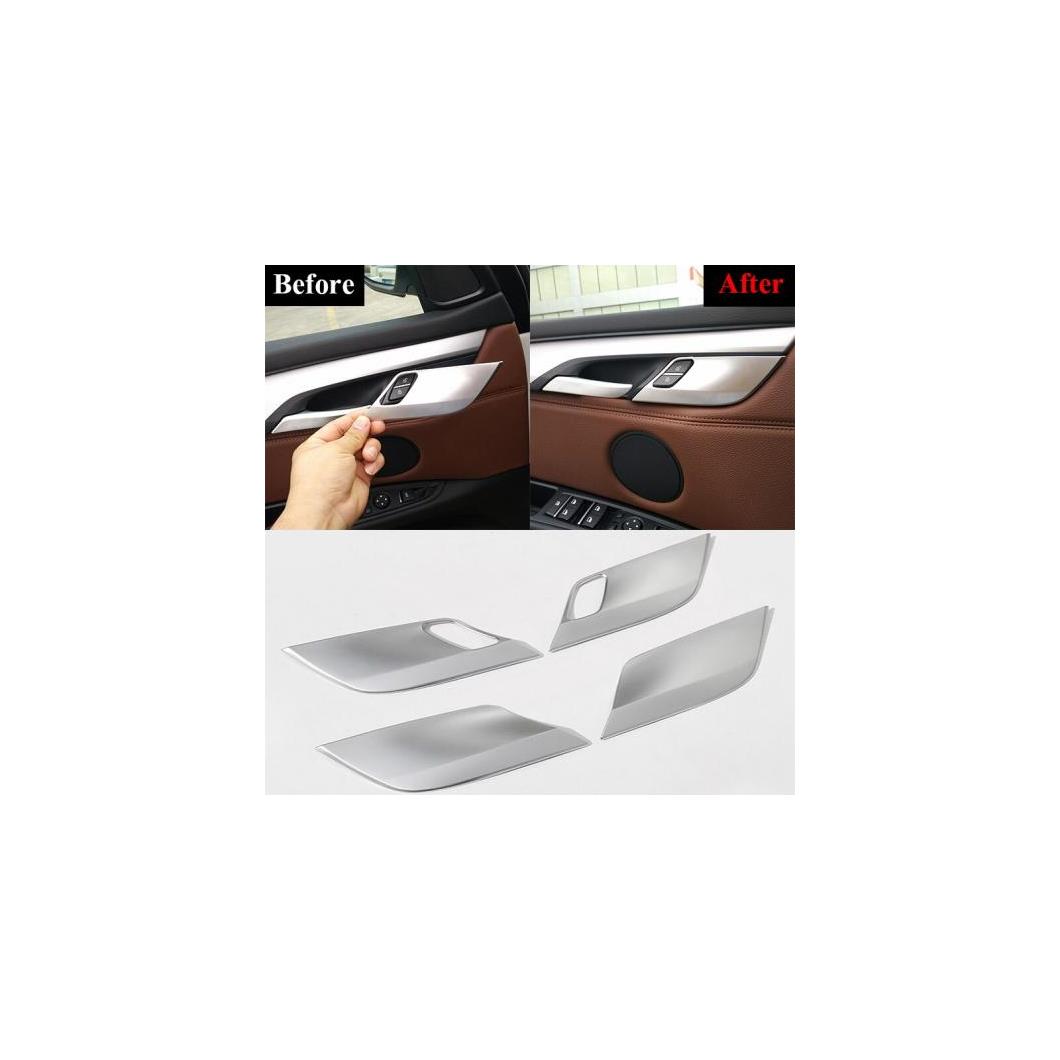 4個 シルバー ABS クローム安全ロック トリム スパンコール BMW X5 X6 F15 F16 2014-2018 AL-DD-4776 AL Interior parts for cars｜オートパーツエージェンシー