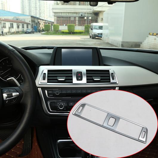 シルバー内部 ABS クロームセンターコンソール トリム BMW 3 シリーズ F30 2013-2017 AL-DD-5093 AL Interior parts for cars
