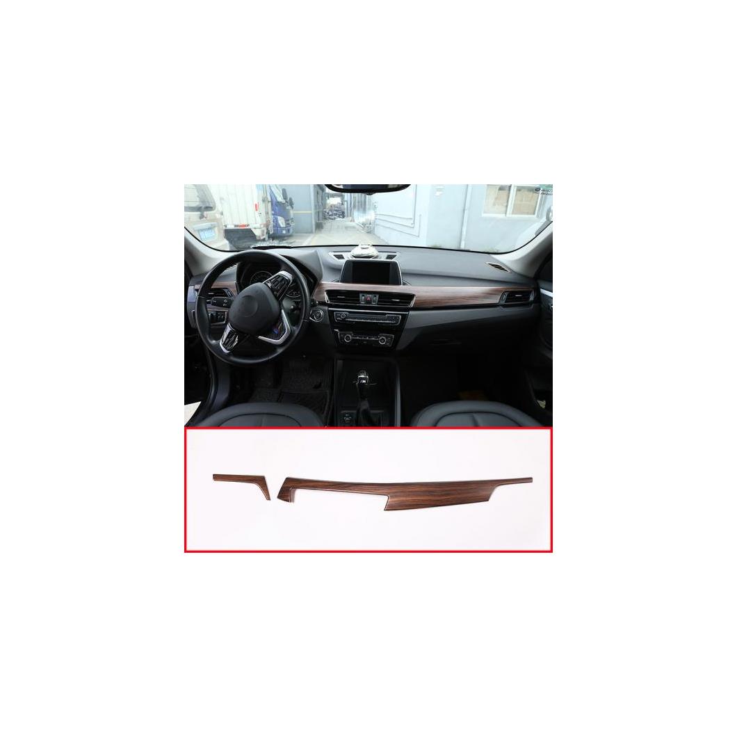 木目 ABS プラスチック センターコンソール 装飾 パネル BMW X1 F48 2016-2018 BMW X2 F47 2018 AL-DD-5335 AL Interior parts for cars|オートパーツエージェンシー