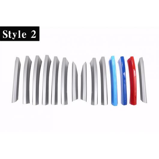 14個 フロントグリル 装飾 ストリップ BMW X3 G01 X4 G02 2018 2019 Style 2 AL-DD-5399 AL Car plating parts