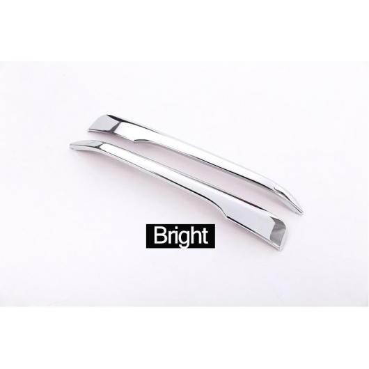 2個 ABS BMW X1 F48 2016 2017 2018 2019 フロントランプ カバー トリム モールディング Bright AL-DD-5431 AL Car plating parts