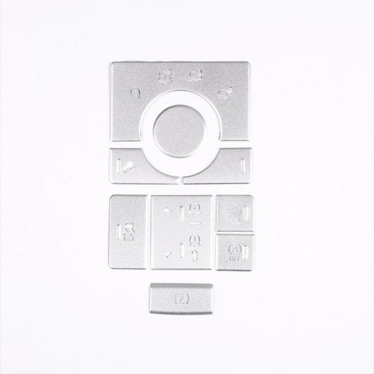 9個 合金 インテリアセンターコンソールモードアジャスターボタンスパンコールレンジローバースポーツ 2014-2016 シルバー AL-DD-5978 AL Interior parts for cars