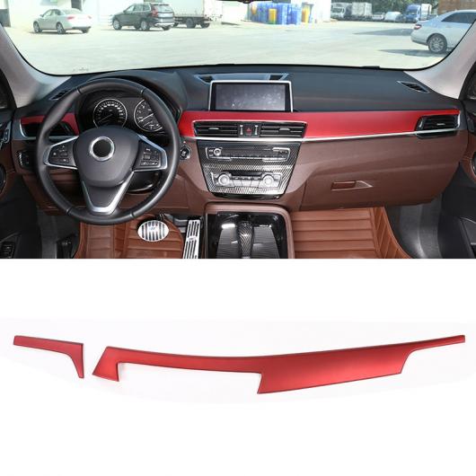 BMW X1 F48 2016-18 ABS プラスチック インテリアセンターコンソール保護パネル カバー X2 F47 2018 選べる4バリエーション Carbon fiber~Dark ash wood AL-DD-6057 AL Interior parts for cars|オートパーツエージェンシー