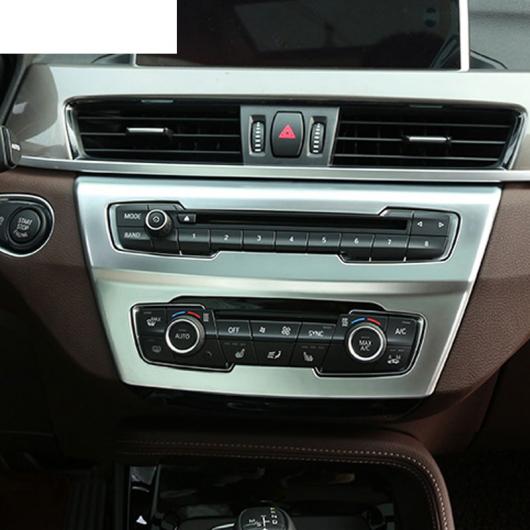 BMW X1 F48 20i 25i 25LE 2016-2019 ABS マットクロームセンターセンターコンソールボタンフレーム BMW X2 F47 2018 AL-DD-6065 AL Interior parts for cars
