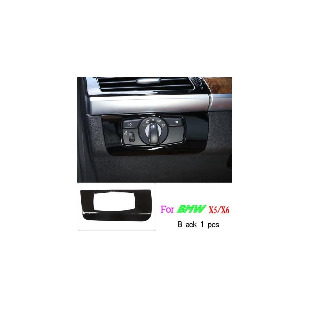 光沢 ブラック ABS インテリアステアリングホイール 装飾 ストリップトリムステッカー BMW X5 X6 E70 E71 2008 -2013 1 AL-DD-6633 AL Interior parts for cars｜オートパーツエージェンシー