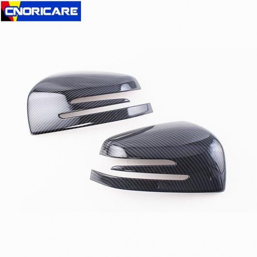 カーボン調 バックミラー カバー 装飾 ステッカートリム メルセデスベンツ ミリリットル W166 2012-15 外装デカール 2 Pieces AL-DD-6763 AL Car plating parts