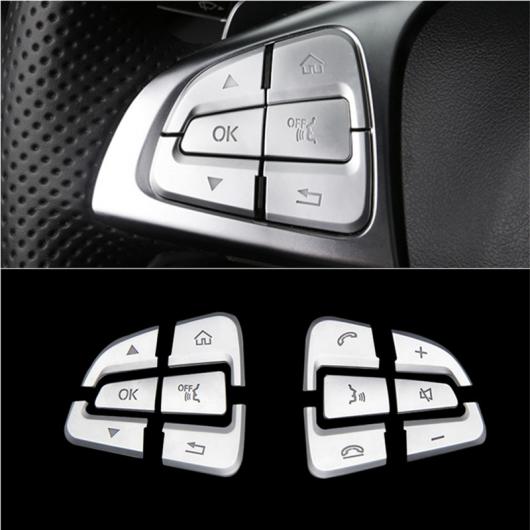 ステアリングホイール ボタンスパンコールデコレーションステッカーメルセデスベンツ C W205 GLC X253 220V クラス インテリア OK 12 Pieces AL-DD-7216 AL Interior parts for cars