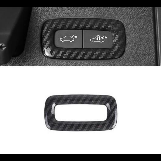 リアトランクスイッチボタンフレーム 装飾 カバー トリム カーボン調 ボルボ XC60 2018 ABS インテリア 1 Piece AL-DD-7509 AL Interior parts for cars