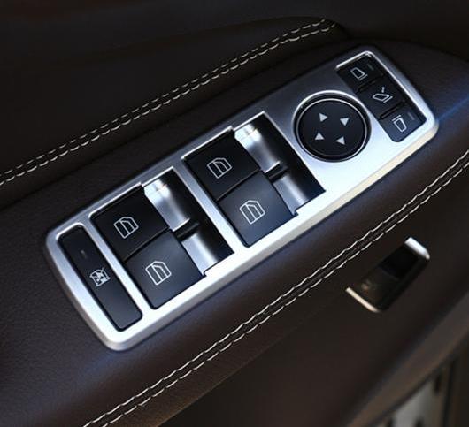 クローム ABS ウインドウ ガラス リフティングボタン 装飾 トリム 5ピース メルセデスベンツ GLK ML GL CLA GLA CLS AB EC クラス AL-DD-7184 AL Interior parts for cars