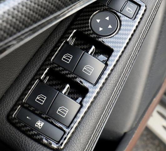 ドアアームレスト リフトボタンフレーム ステッカー メルセデスベンツ C E クラス W204 X166 W166 X156 C117 GLE 選べる2カラー ブラック・レッド AL-DD-7380 AL Interior parts for cars｜オートパーツエージェンシー