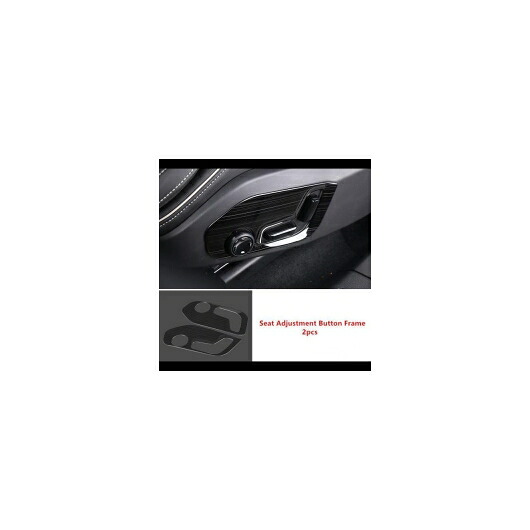 シートアジャスター ボタンフレーム 装飾 カバー トリム ボルボ XC60 2018 ステンレス スチール 2ピース デカール 2 Pieces AL-DD-7200 AL Interior parts for cars｜オートパーツエージェンシー