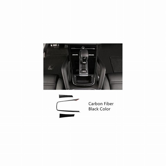 センターコンソールギアシフトフレーム 装飾 デカールステッカー トリム ポルシェ カイエン 2018 センター Carbon Fiber Black AL-DD-7306 AL Interior parts for cars 13,031円