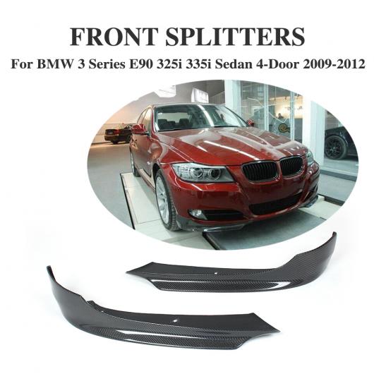 車用外装パーツ カーボンファイバー フロント バンパー リップ スプリッタ エプロン 適用: BMW 3 シリーズ E90 325i 335i セダン 4ドア 2009-2012 AL-DD-7734 AL Exterior parts for cars