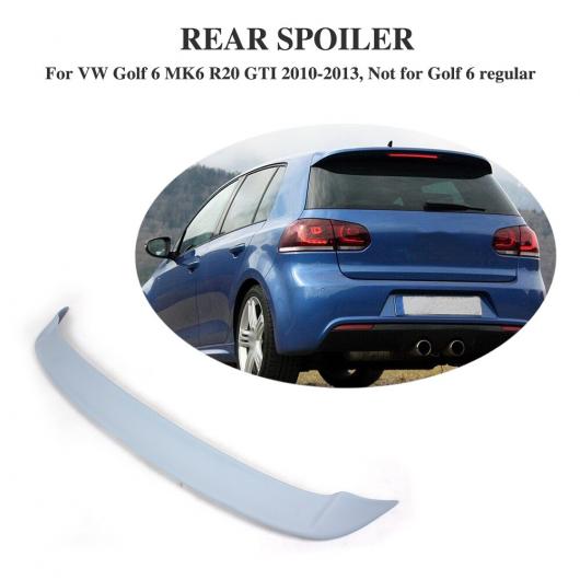 車用外装パーツ リア ルーフ スポイラー ウイング リップ 適用: フォルクスワーゲン VW ゴルフ 6 VI MK6 R20 GTI 2010-2013 FRP 未塗装 グレー AL-DD-7846 AL Exterior parts for cars
