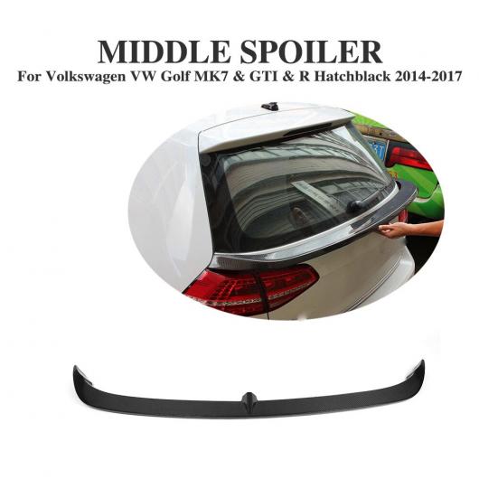 車用外装パーツ カーボンファイバー リア トランク ウインドウ ロワー スポイラー ミドル ウイング 適用: フォルクスワーゲン VW ゴルフ 7 VII MK7 スタンダード GTI R 2014-2017 AL-DD-7848 AL Exterior parts for cars