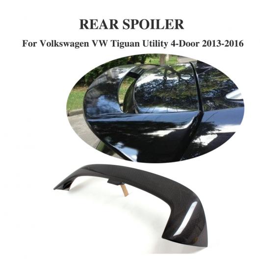 車用外装パーツ カーボンファイバー リア ルーフ ウインドウ スポイラー ウイング トップ リップ 適用: フォルクスワーゲン VW ティグアン ユーティリティ 4ドア 2013-2016 AL-DD-7862 AL Exterior parts for cars