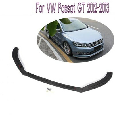 車用外装パーツ PU 未塗装 ブラック フロント バンパー リップ エプロン スポイラー 適用: VW パサート GT 2012-2013 AL-DD-7872 AL Exterior parts for cars 48,276円